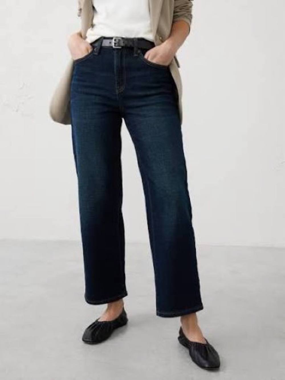Banana Republic 31 12 high rise straight button fly jeans dark denim